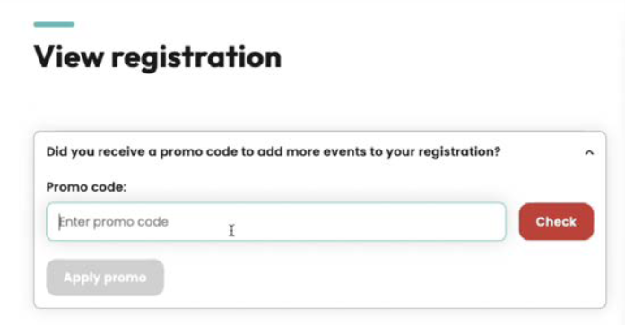 Registration screenshot